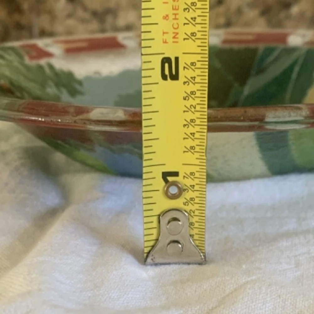 Peggy Karr Fused Glass Trinket Bowl Golf Green Flag Plate 8.25” Gift Collector - Picture 9 of 9